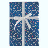 COLORFUL CHRISTMAS CANDY CANE JUMBO ROLL WRAP