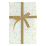 RANDOM GOLD FLECKS JUMBO-IVORY GIFT WRAP