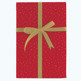RANDOM GOLD FLECKS JUMBO ROLL WRAP RED