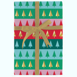 VIBRANT TREE STRIPES GIFT WRAP