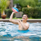 Patriotic Water Football – Stars, Stripes & Spirals