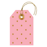 GOLD SWISS DOTS -BLOSSOM GIFT TAG