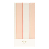 PEACH STRIPED TABLECLOTH
