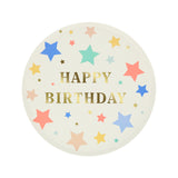 HAPPY BIRTHDAY STARS SDE PLATES