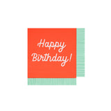 MIXED HAPPY BIRTHDAY SMALL NAPKIN
