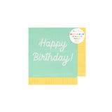 MIXED HAPPY BIRTHDAY SMALL NAPKIN