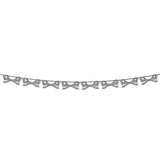 BLACK AND WHITE STRIPY BOW GARLAND