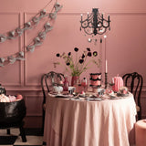 BLACK AND WHITE STRIPY BOW GARLAND