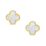 Mother of Pearl Clover Earrings