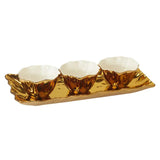 GOLD COAST 4 PC. TRAY WITH BOWLS