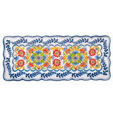 FLORES MELAMINE RECTANGULAR PLATTER