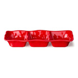 PERLETTE RED MELAMINE 3 SECTION SERVER