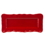PERLETTE RED MELAMINE RECTANGULAR PLATTER