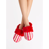 CANDY STRIPE SLIPPERS MULTI - LARGE/XTRA LARGE