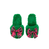 L/XL Green Scottie Slippers