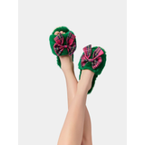 L/XL Green Scottie Slippers