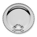 SILVER PLATED CRAB ROUND PLATTER