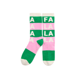 GREEN FA LA LA SOCKS