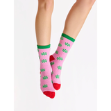 PINK PEPPERMINT SOCKS