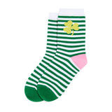 Multi-Striped Shamrock Socks
