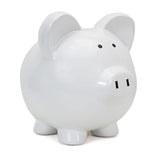 LARGE PIGGY BANK WHITE