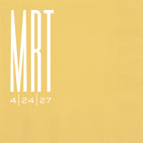 Personalized Tall Couple Initials Napkins Set of 50