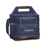 PERSONALIZED DARK BLUE INSULATED COOLER BAG