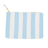 Large Blue Stripe Terry Pouch