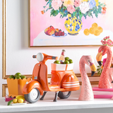 Orange Scooter Planter