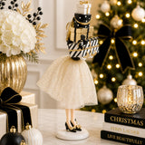Holiday Shopper Lady Christmas Figure