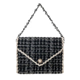 Black Tweed Purse Christmas Ornament