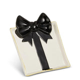Black Bow Gift Trinket Plate