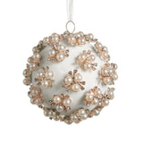 Pearl Clustered Ivory Ball Ornament