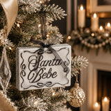 Santa Bebe Glass Ornament