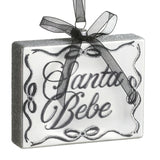 Santa Bebe Glass Ornament