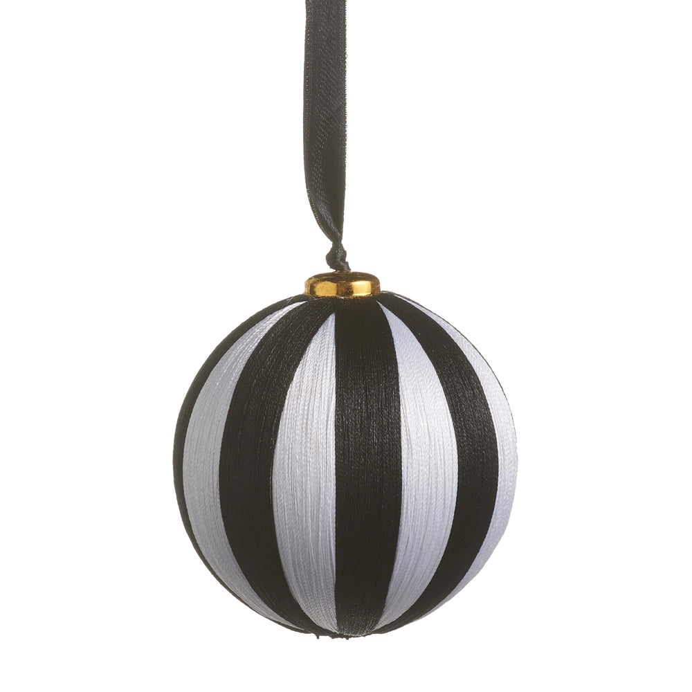 Striped Yarn Ball Ornament
