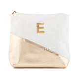 PERSONALIZED METALLIC MAKE UP BAG GOLD DRIP