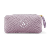 PERSONALIZED VELVET QUILTED MAKE UP BAG