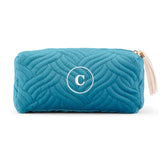 PERSONALIZED VELVET QUILTED MAKE UP BAG
