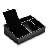 CUSTOM TABLE TRAY ACCESSORY ORGANIZER - FAUX LEATHER