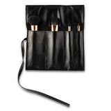 PERSONALIZED MAKE UP BRUSH SET & TRAVEL POUCH IN BLACK