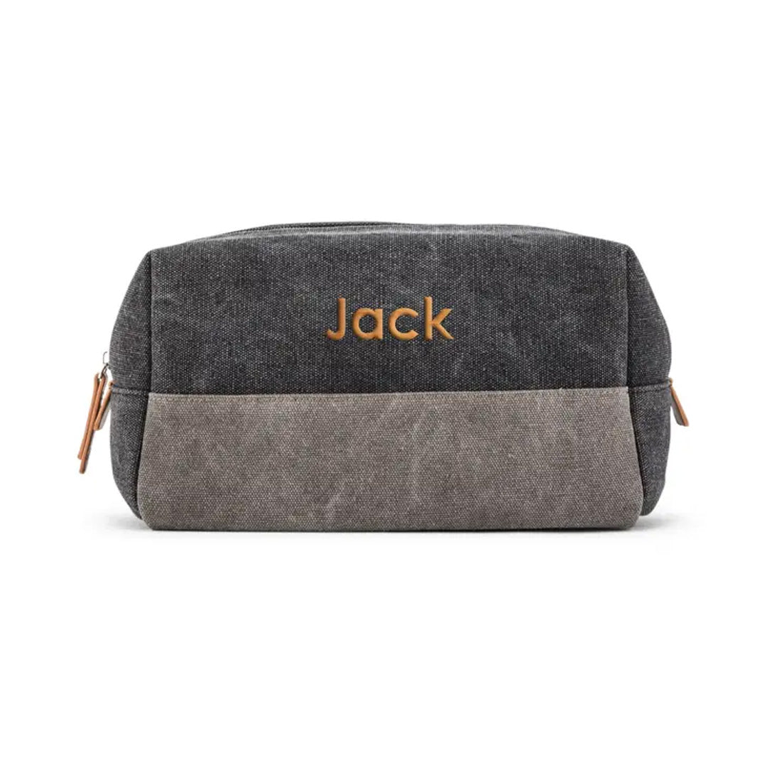 men's canvas travel toiletry bag Personalized Men's Travel Toiletry Bag