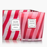 CRUSHED CANDY CANE 3 WICK HEARTH CANDLE