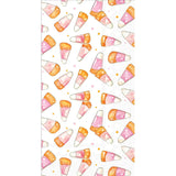 PINK CANDY CORN GUEST TOWELS