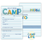 Hello From Camp Blue Stripe Fold-n-Seals Set