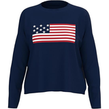 Large Navy Flag Lightweight Sweater