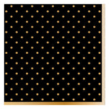 GOLD SWISS DOTS LUNCHEON NAPKIN BLACK