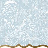 Something Blue Scalloped Paper Luncheon Napkins