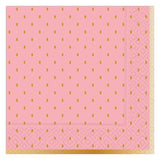 GOLD SWISS DOTS LUNCHEON NAPKIN BLOSSOM