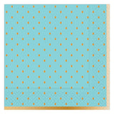 GOLD SWISS DOTS LUNCHEON NAPKIN ROBIN'S EGG